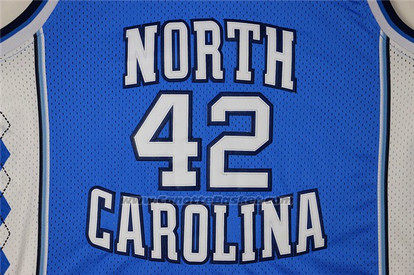 Maglia NCAA North Carolina Tar Heels Jerry Stackhouse #42 Blu